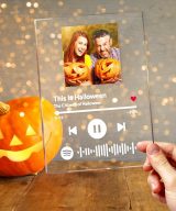 Scannable Halloween Spotify Code Frame Acrylic Music Plaque Best Halloween Gifts For Her